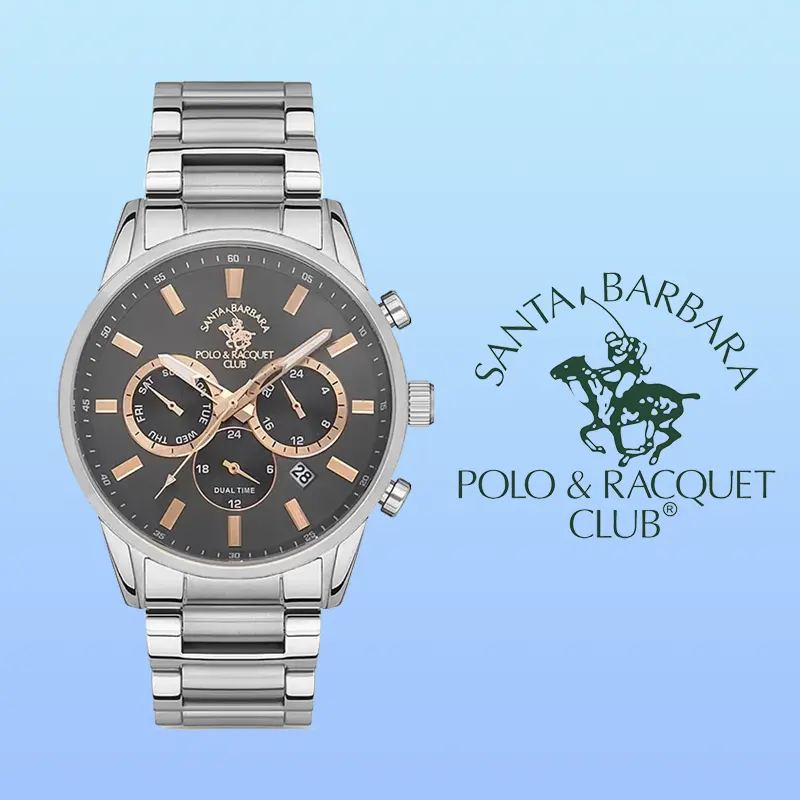 Santa Barbara Polo & Racquet Club Quartz Men's Watch- SB.1.10420-3